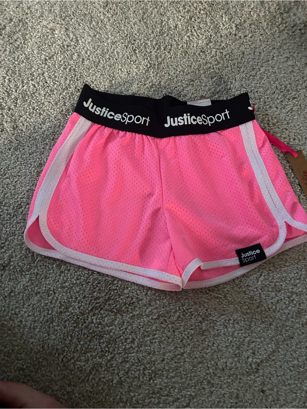Justice Sport Girls Pink Shorts NWT